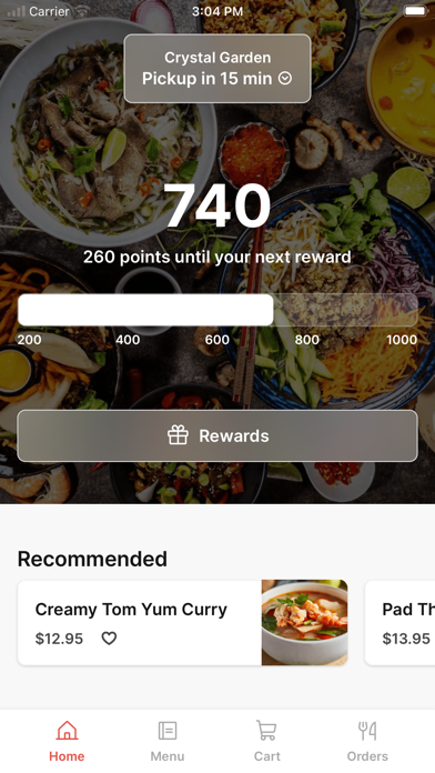 Crystal Garden app screenshot