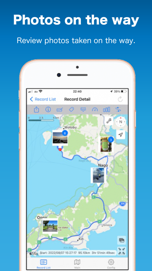 #2. WayLog - Simple GPS Tracker (iOS) 由: Tsuneki Kamura