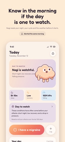 Nagi – Migraine Diary Screenshot 4 of 6