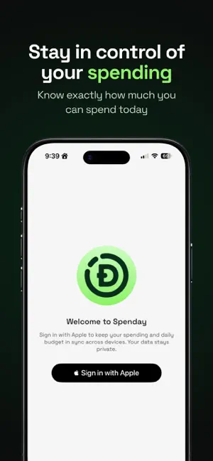 Spenday - Daily Budget screenshot 1