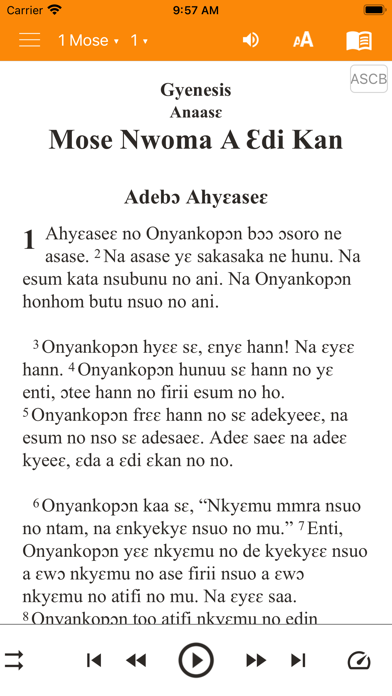 Asante Twi Bible Screenshot
