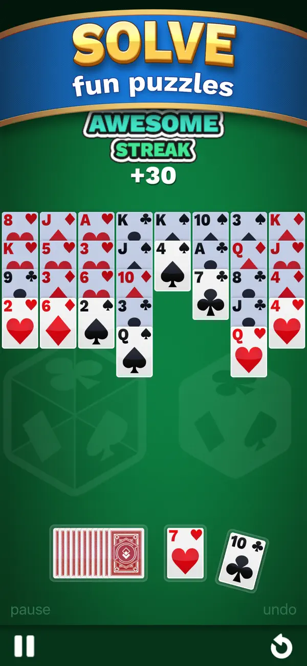 Screenshot #1 pour Golf Solitaire Cube