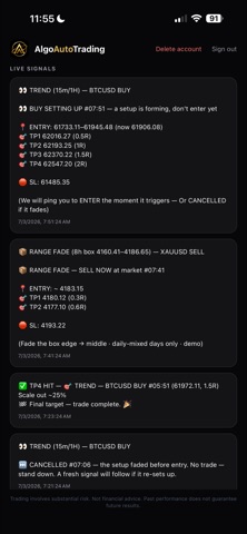 AlgoAutoTrading Screenshot 2 of 3