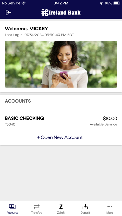 Ireland Bank Screenshot