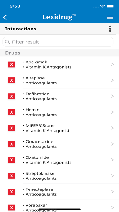 UpToDate Lexidrug Screenshot
