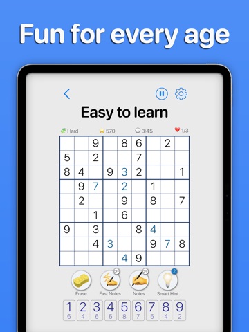 Sudoku No Pop-up Ads iPad screenshot