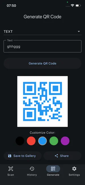 Quick QR save screenshot 4