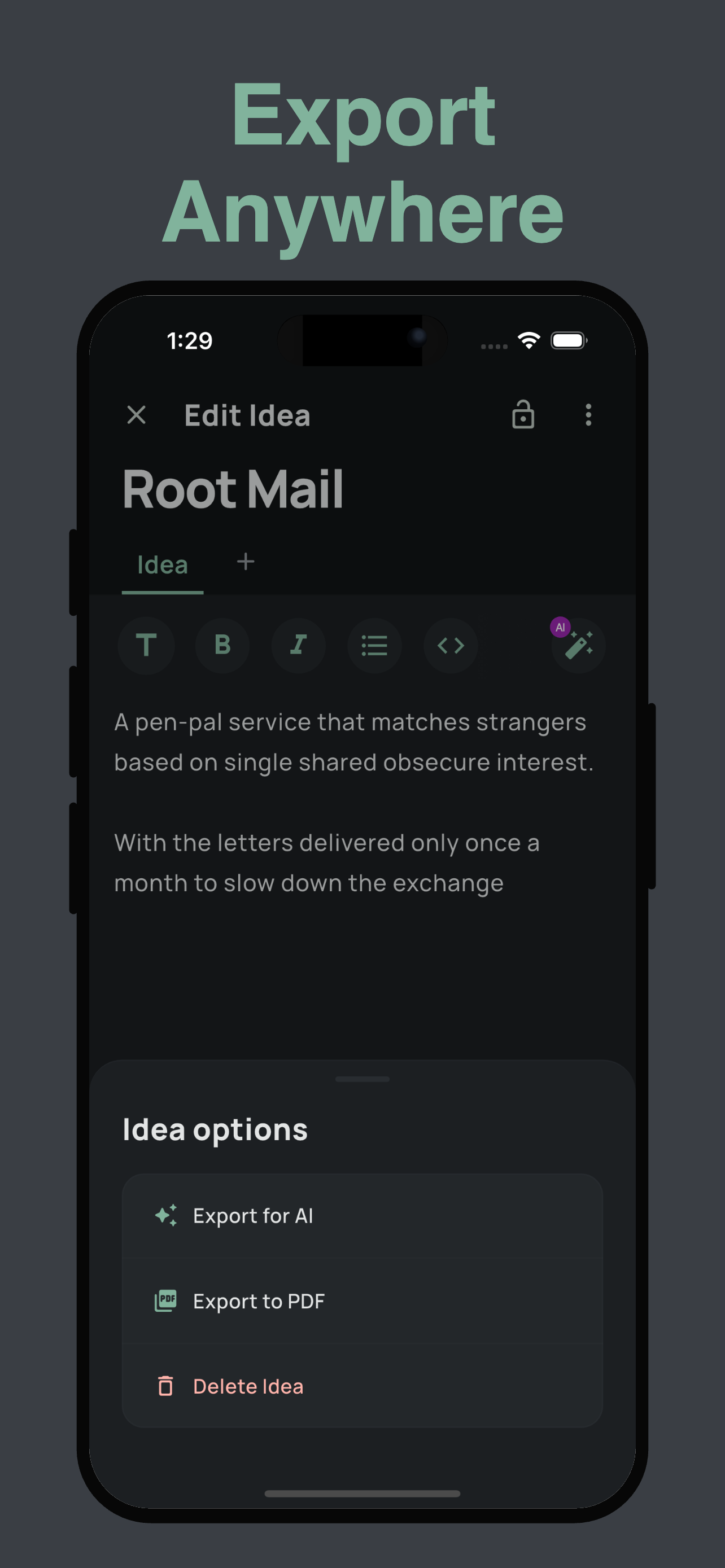 Idea Vault: AI Notes App screenshot 4