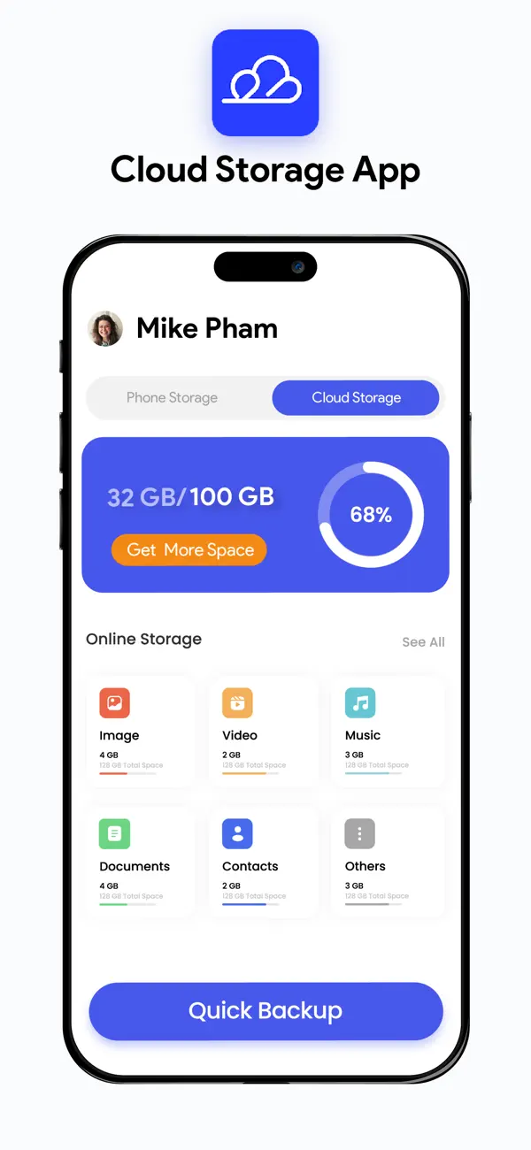Screenshot #1 pour Cloudgate - Cloud Storage App