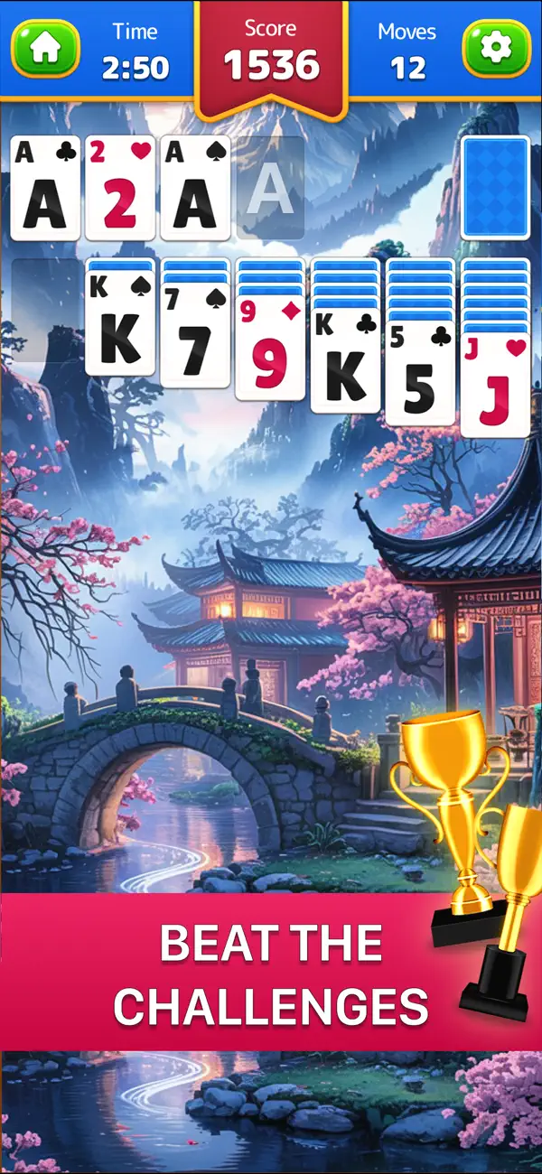 #4. Solitaire Zen - Card Master (iOS) By: Felicity Games