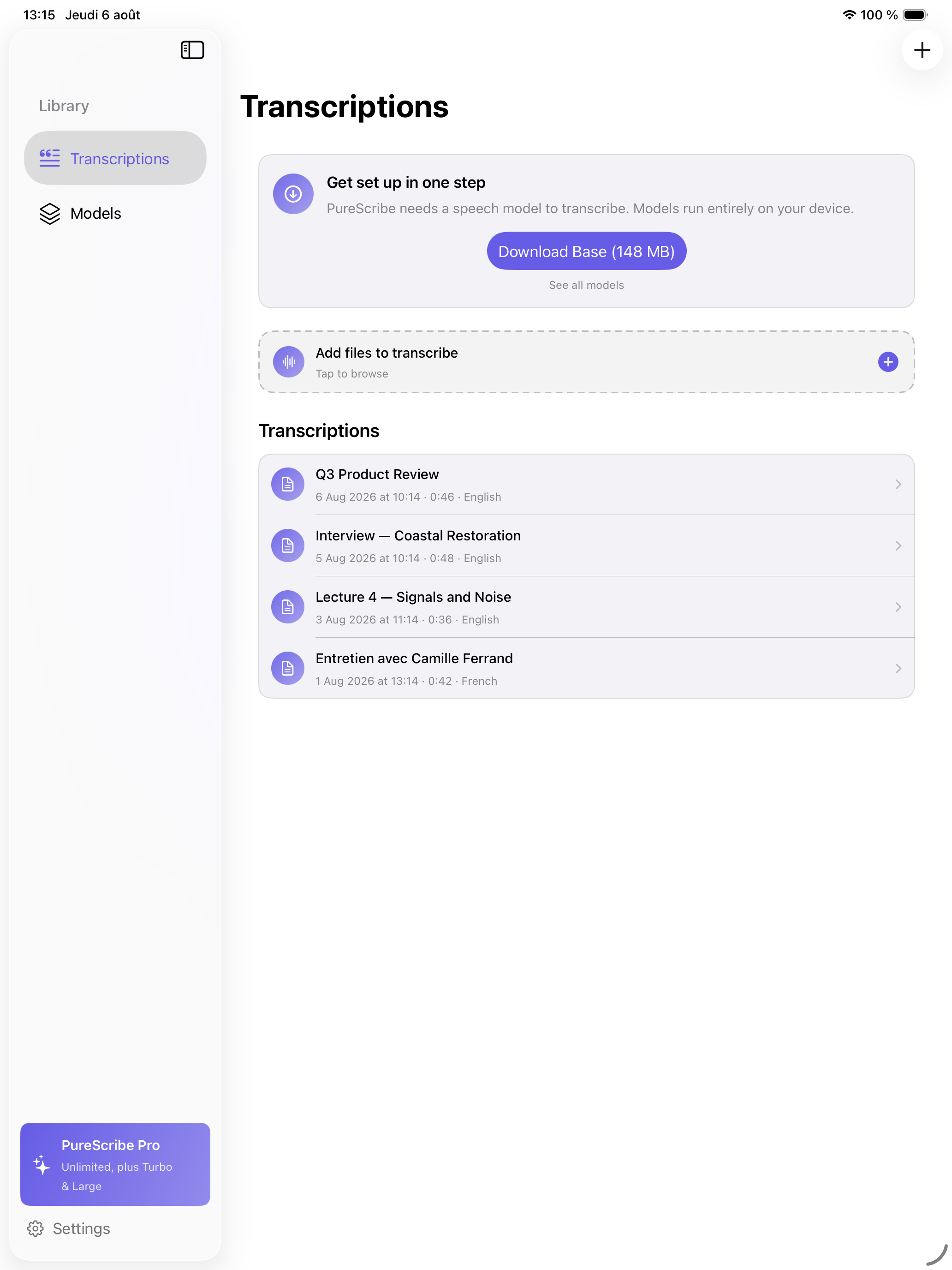 Pure Scribe - Speech to Text screenshot 7