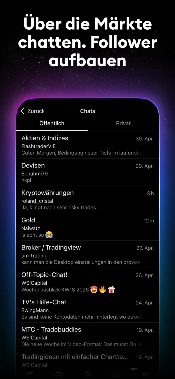 TradingView - Börse & Aktien iPhone App Screenshot 7 – Finanzen