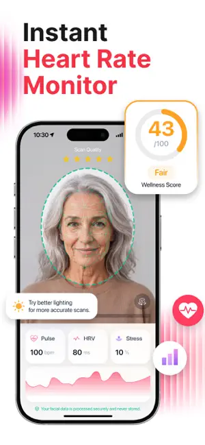 FaceVital: Health Monitor iPhone screenshot 2