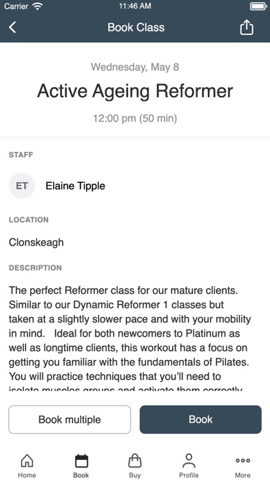 Platinum Pilates Screenshot