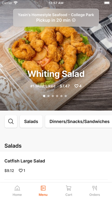 Yasin's Homestyle Seafood 2 Go Screenshot
