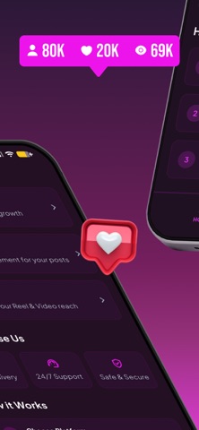 Real Followers & Likes + iPhone screenshot 2