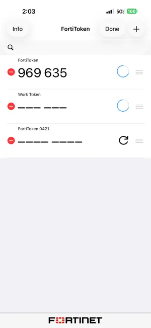 FortiToken Mobile screenshot 3