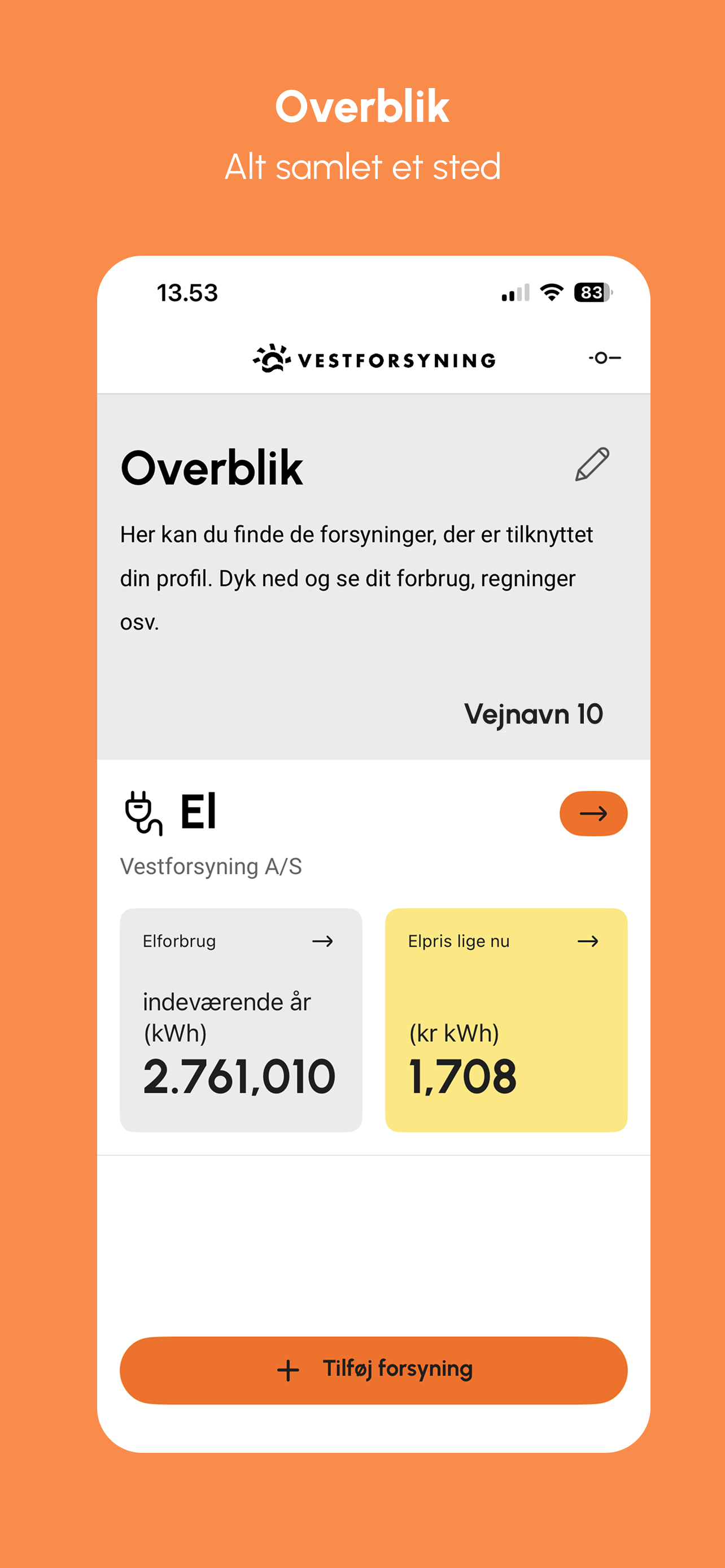 Vestforsyning - Energiforbrug