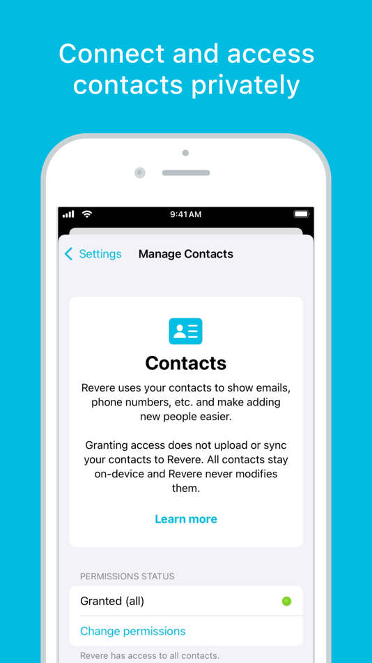 #6. Revere - Remember People (iOS) By: Revere Inc.