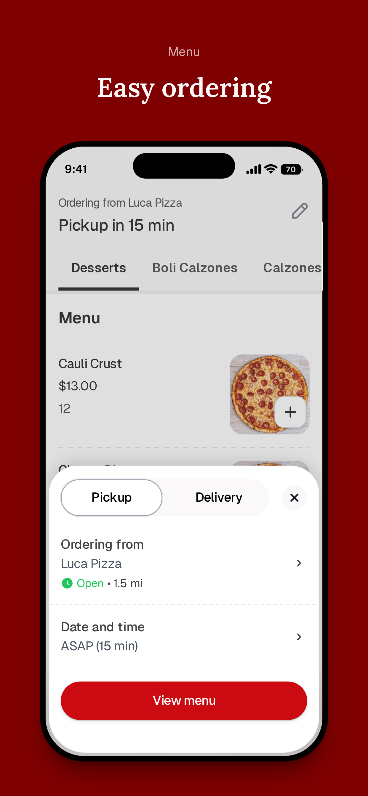 Luca Pizza To Go