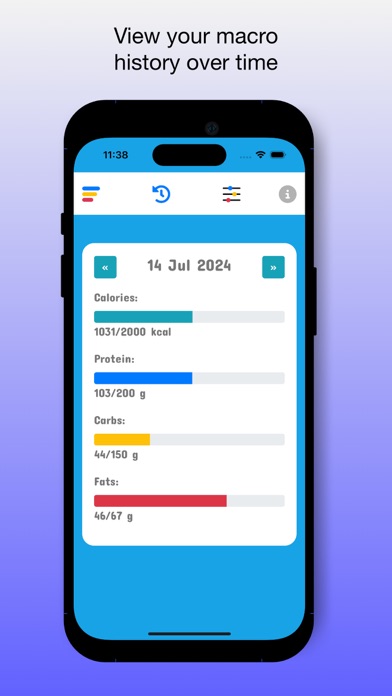Express Daily Macro Tracker Screenshot