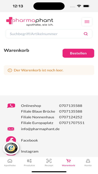pharmaphant Apotheke & eRezept Screenshot