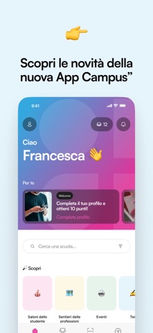 CampusHub: corsi eventi e test screenshot