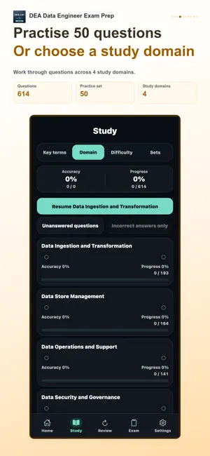 DEA Data Engineer Exam Prep screenshot 4