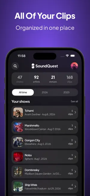 SoundQuest: HQ of live music screenshot 2