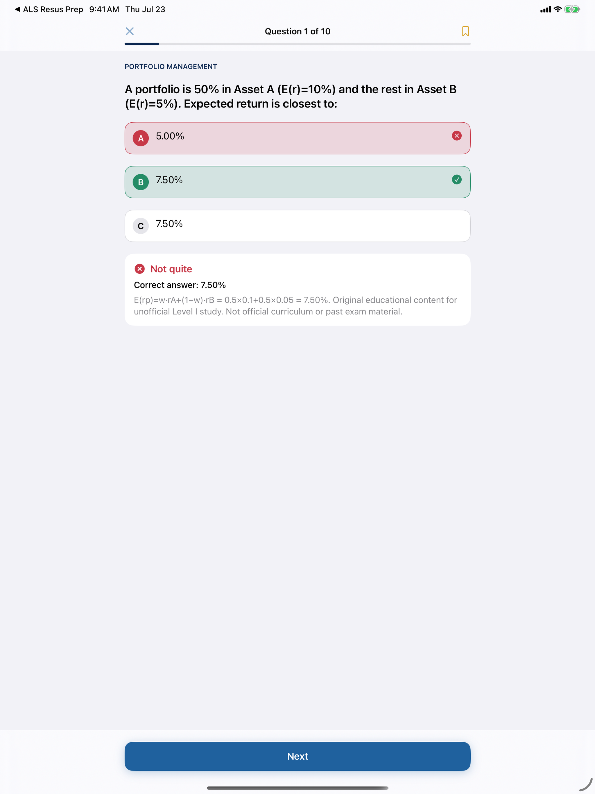 ALS Resuscitation Prep screenshot 7