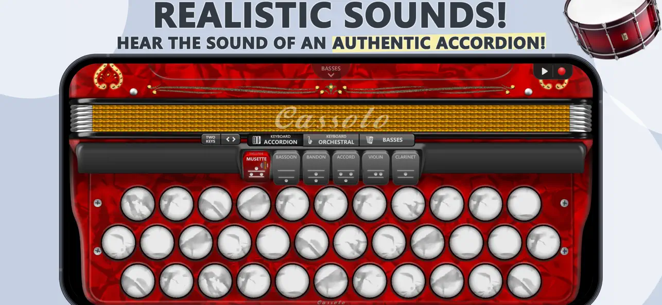 Screenshot #1 pour Accordion Diatonic Cassoto