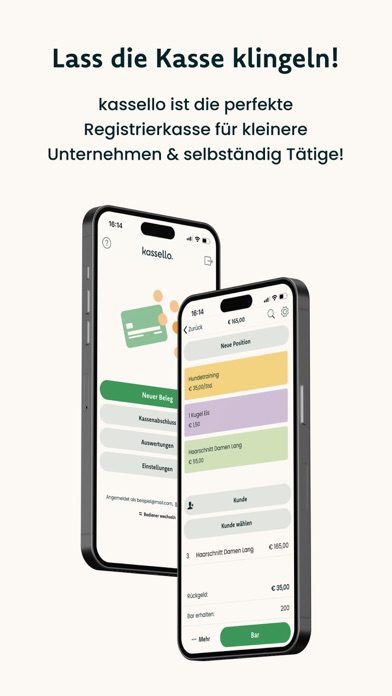 Screenshot #1 pour kassello Registrierkasse