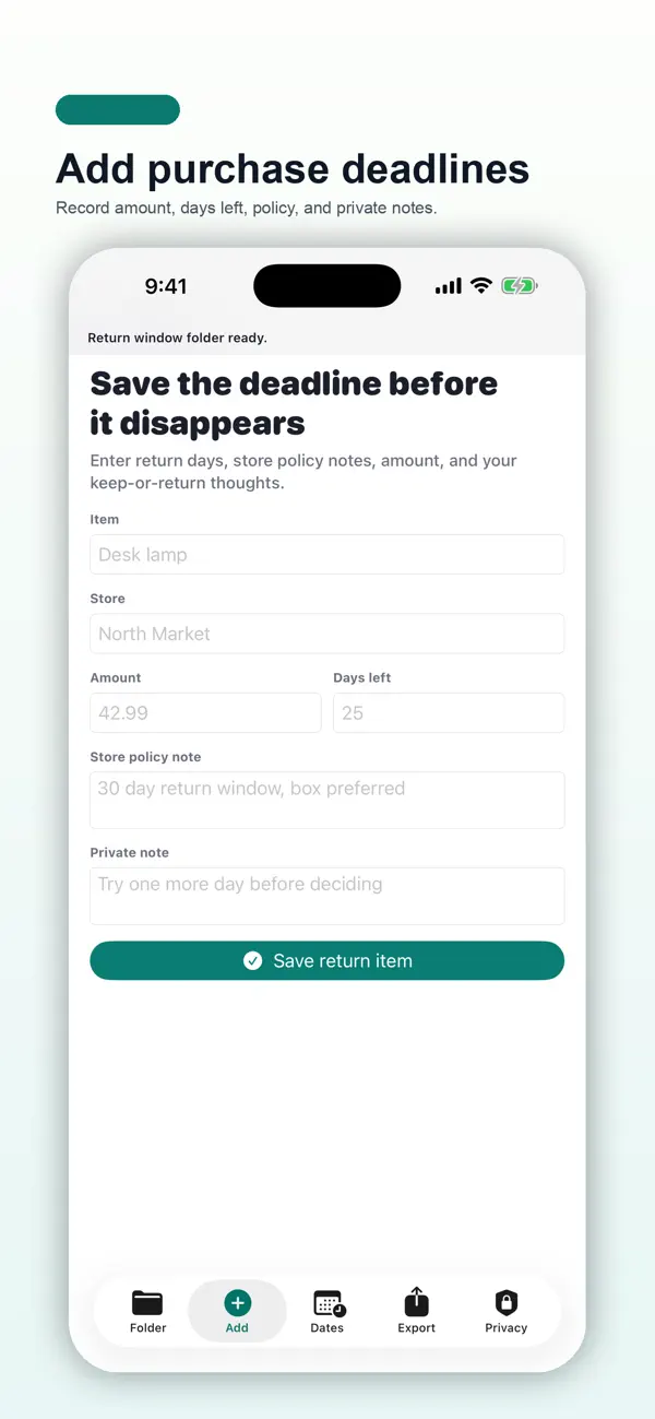 Screenshot #2 pour Return Window Folder
