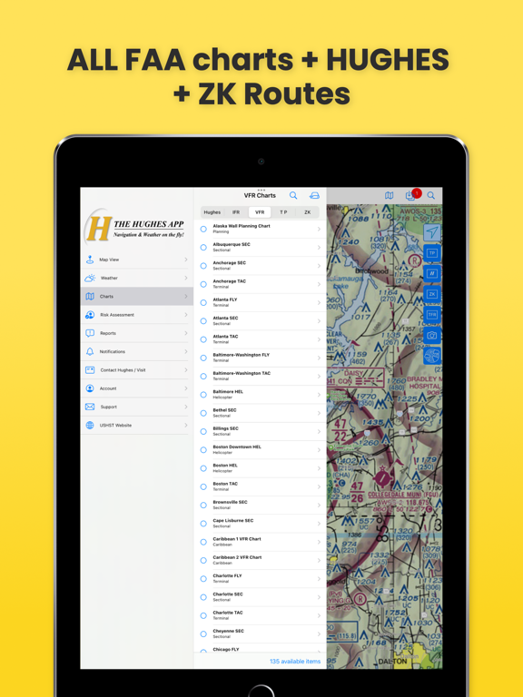 Hughes App iPad screenshot 7 - Navigation app
