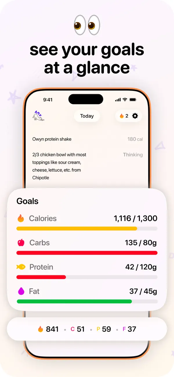 Amy Food Journal iPhone App Screenshot 3 – Gesundheit & Fitness