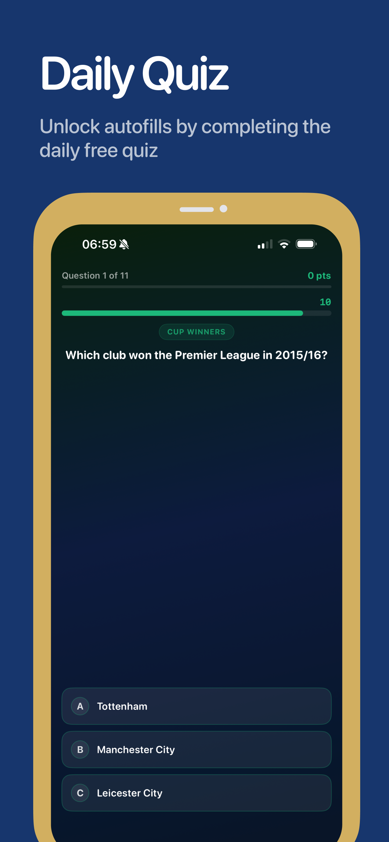 4 Teams 1 Player: Footy Quiz