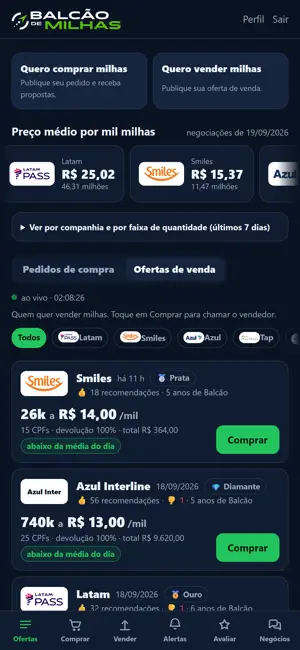 Balcão de Milhas screenshot 2