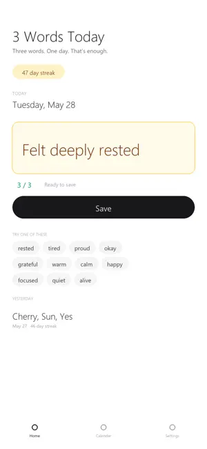 3 Words Today screenshot 2