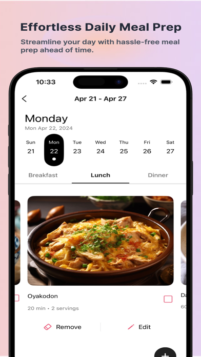 Eatlicious - Meal planner Screenshot
