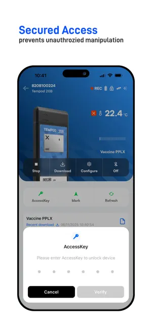 TempSen Blue screenshot 4