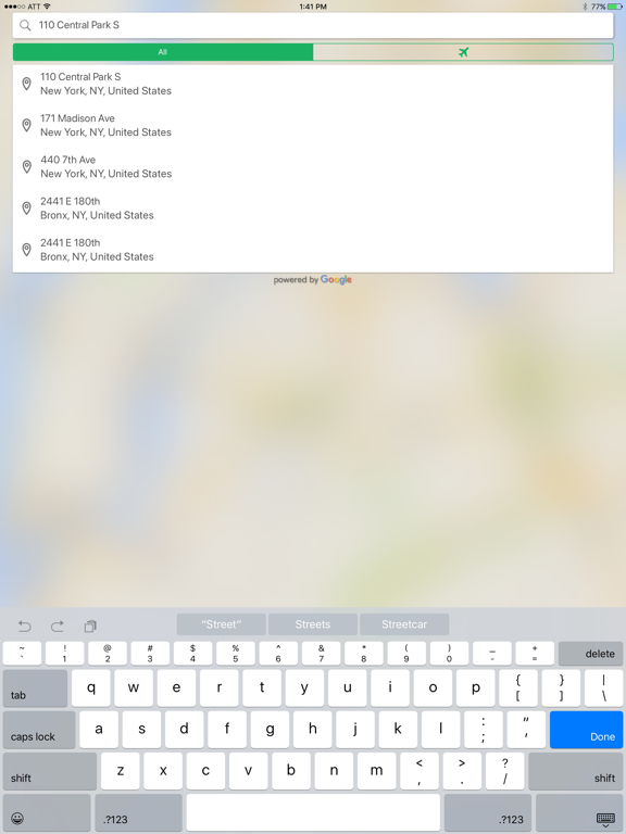 G4 Car Service iPad screenshot 3 - Navigation app