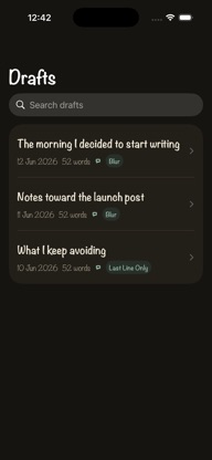 Blind Draft: Focus Writing screenshot 6