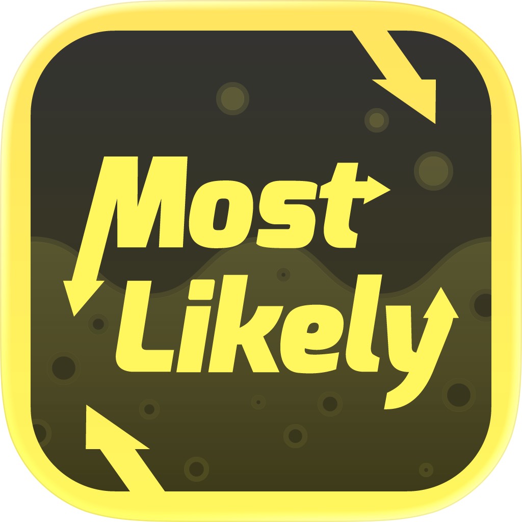 Apple App Store cover for Most Likely To: Group Games