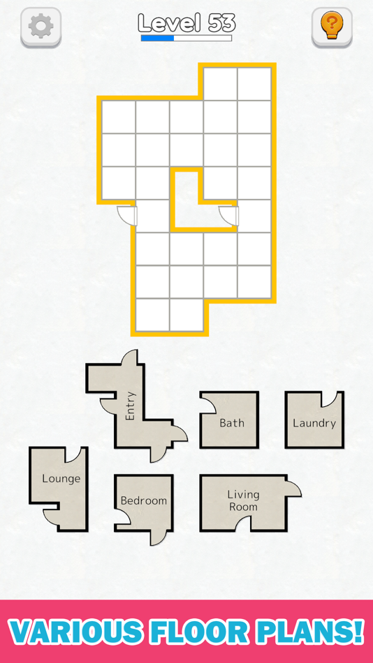 #3. Room Sort - Floor Plan Puzzle (iOS) 由: Gamincat, Inc.