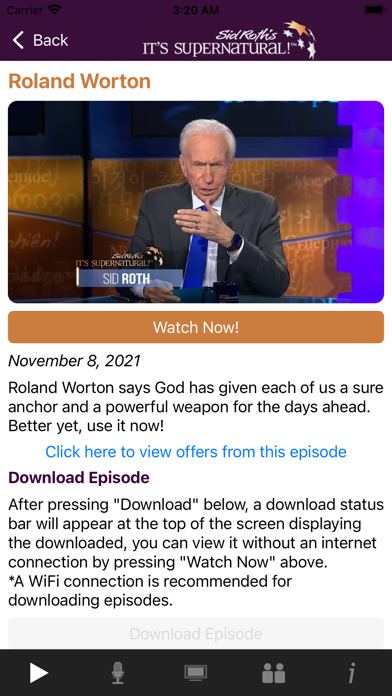 Sid Roth's It's Supernatural! Screenshot