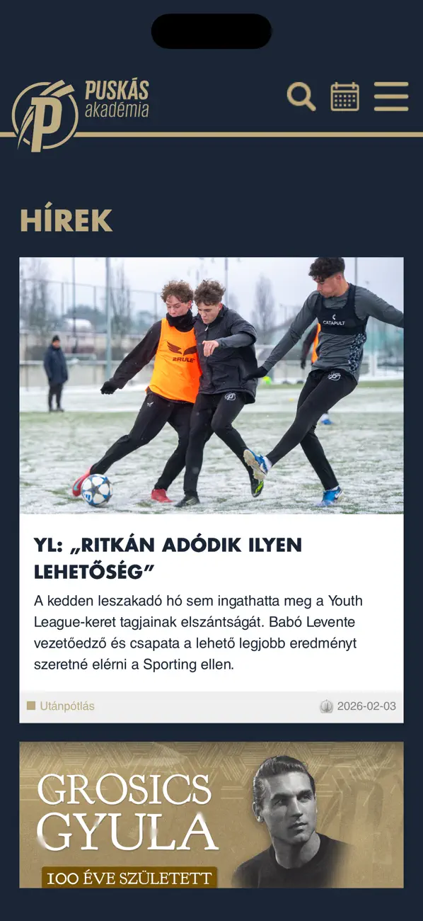 Screenshot #1 pour Puskás Akadémia