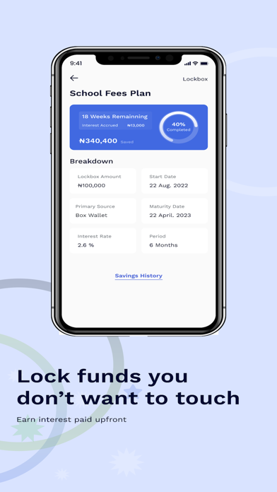 SavingsBox App screenshot