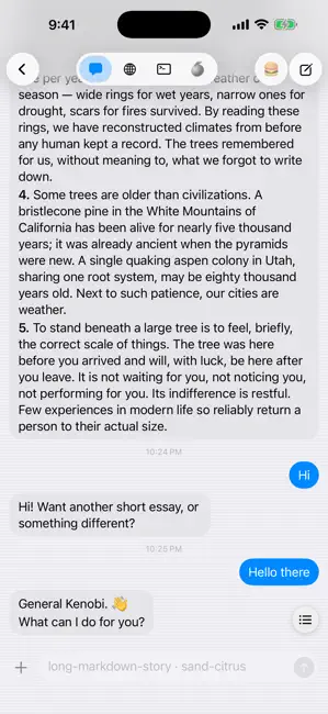 exe.dev iPhone screenshot 2