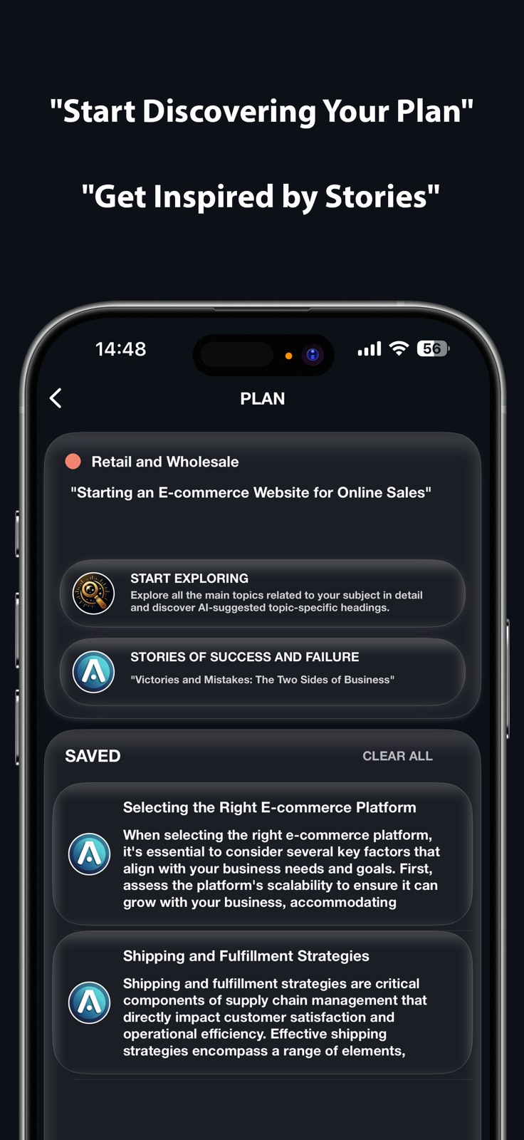 StartWise AI iphone screenshot 2