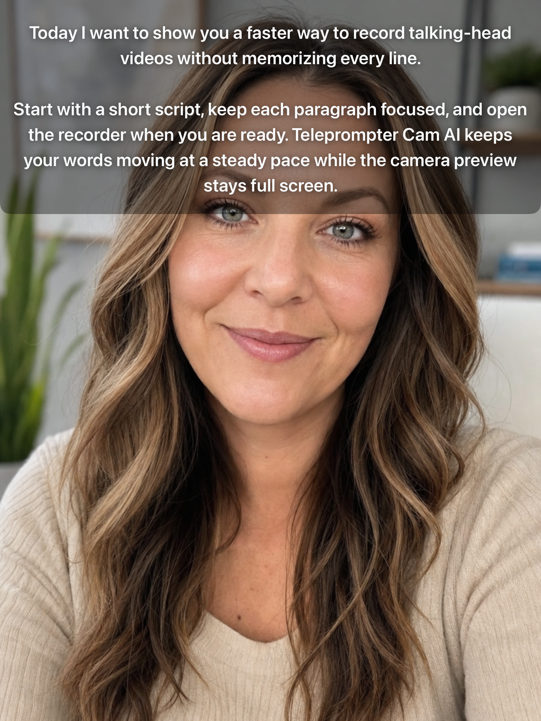 PromptCam: Teleprompter